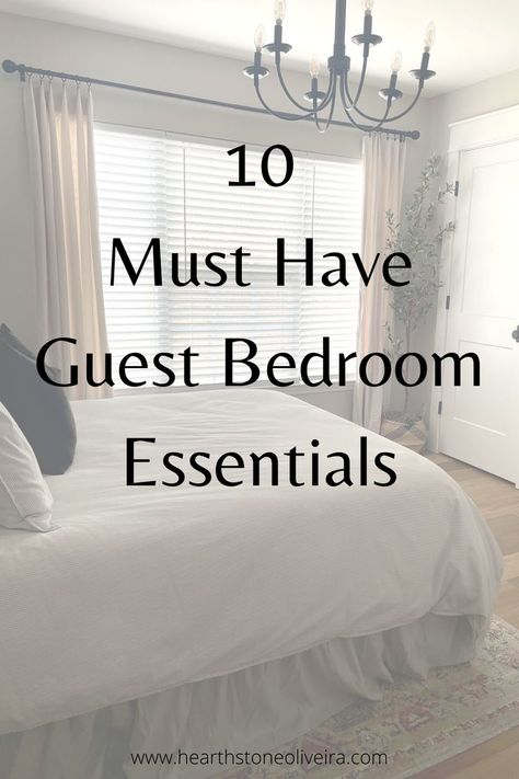 Do you want your guest bedroom to be the best that it can be? If you include these must-haves in your space, your guests will be so impressed and amazed that you've thought of everything! Guest Bedroom Essentials, Home Decor Blog, Bedroom Essentials, Decorating Blogs, Be The Best, Guest Bedroom, Must Haves, Home Decor Decals, Bedroom