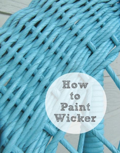 Painting Wicker Wicker Furniture Repair, Spray Paint Wicker, Paint Wicker, Wicker Furniture Makeover, Busy Painting, Painting Wicker Furniture, Wicker House, Yard Furniture, Painted Wicker