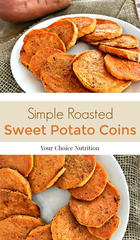 Frozen meals don't always mean sacrificing nutrition. Balance your plate with a fresh side dish like these simple roasted sweet potato coins. #sponsored #balanceyourplate Potato Coins, Lentil Nutrition Facts, Healthy Eating Guidelines, Roasted Sweet Potato, Mediterranean Dishes, Frozen Meals, Sweet Potato Recipes, Roasted Sweet Potatoes, Roasted Veggies