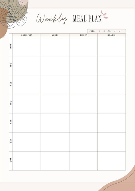 Have you ever wanted a place to write down all your meals and grocery lists? This beautifully curated weekly meal plan template helps you to stay organized and on track with your health journey. Meal Plan Aesthetic, Diet Plan Template, Plan Aesthetic, Meal Template, 2 Week Diet Plan, Meal Plan Template, Weekly Meal Plan Template, Grocery Planner, Timetable Template