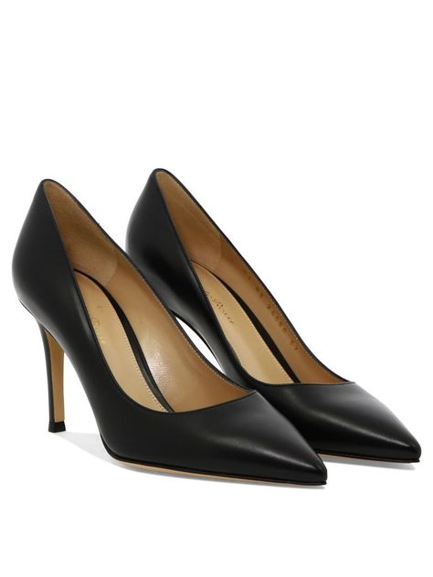 Materials: LeatherGender: WomenMaterial: 100% CALF LEATHER - 100% LEATHERColor: BlackMade in: ITProduct ID: G2458085RICVIT BLACK NERO*Import tax/duty will be calculated at checkout (If applicable) Gianvito Rossi Heels, Chic Heels, Gianvito Rossi, Evening Wear, Modern Woman, Calf Leather, Classic Design, Heel Height, Shoes Heels