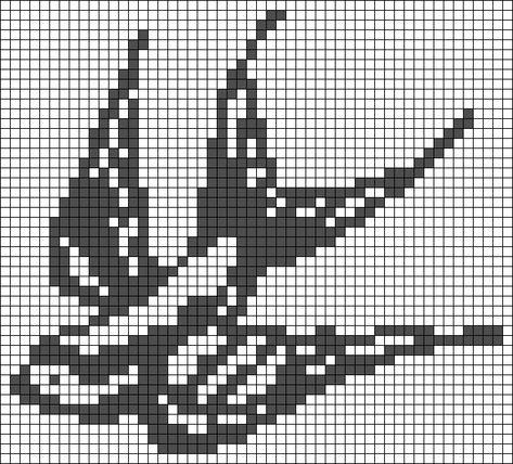 Bird Grid Pattern, Alpha Pattern Knitting, Beetle Alpha Pattern, Bird Alpha Pattern, Animal Alpha Pattern, Goth Alpha Pattern, Harry Styles Drawing, Crochet Birds, Pixel Crochet