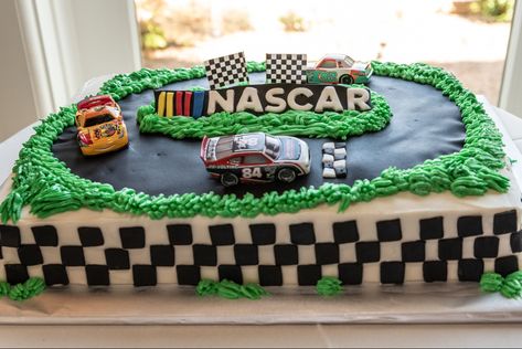 Nascar Birthday Cake, Nascar Cake, Birthday Sheet Cakes, S Cake, 1st Birthday Cakes, Sheet Cakes, Grooms Cake, Sheet Cake, Groom Style