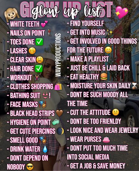 Janiyah Core, Girl Hygiene Tips, Baddie List, Glow Up List, Baddie Essentials, Teen Advice, Social Life Hacks, Beauty Tips For Glowing Skin, Girl Advice