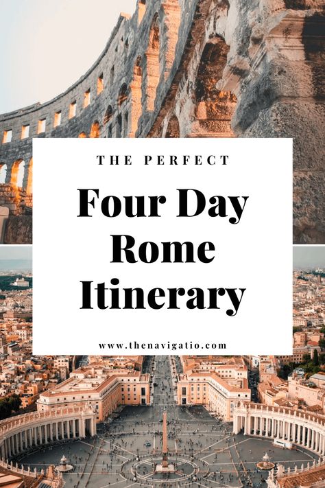 4 Days In Rome, Places To Visit In Rome, Vacations For Couples, Rome Vacation, Rome Trip, Italy Trip Planning, Travel Rome, Rome Itinerary, Rome Travel Guide