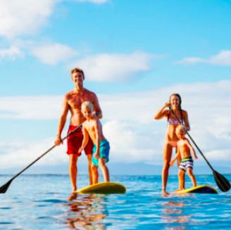 With summertime in full swing, there are endless opportunities to get the family up moving! Learn more about five health benefits of exercise! Stand Up Paddling, Sup Stand Up Paddle, Sup Boards, Hollywood Beach, Standup Paddle Board, Sup Surf, Paddle Sports, Learn To Surf, Norwegian Cruise Line