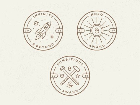 Working on some employee award badges for Bigcommerce Chicken Packaging, Optometry Practice, Odd Art, Badge Icon, Identity Design Inspiration, Logo Shapes, Logo Real, Visual Identity Design, Seal Design