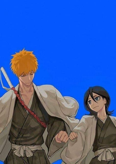 Ichiruki Fanart, Bleach Ichigo And Rukia, Studio Ghibli Wallpaper, Ichigo Kurosaki Wallpaper, Gotei 13, Ichigo X Rukia, Rukia Bleach, Bleach Rukia, Ichigo Y Rukia