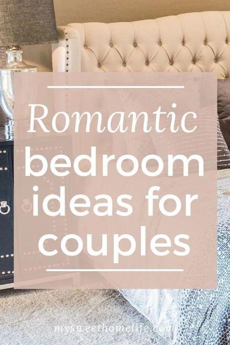 If your marriage is in need of some romance, then one way to achieve this is by making the environment as conducive to good loving as you possibly can. These romantic bedroom ideas for married couples cover bedding, beds, lighting and other home decor. Together, they'll create a welcoming space for you and your husband to hide from the world in - and find each other! Bedroom Ideas For Married Couples, Married Couple Bedroom, Married Couples Bedroom, Bedroom Decor For Couples Romantic, Room Ideas For Couples, Ideas For Married Couples, Couples Room, Romantic Bedroom Ideas, Small Bedroom Ideas For Couples