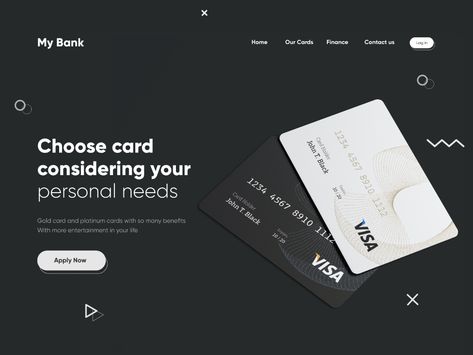 Credit Card Landing Page by Ghulam Rasool 🚀 for Cuberto on Dribbble Credit Card Website, Credit Card Images, Landing Page Examples, Card Ui, Credit Card Design, Shopify Website Design, 카드 디자인, Web Design Projects, Newsletter Design