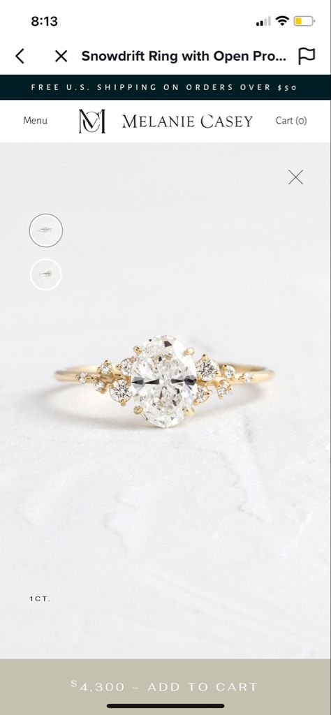 Melanie Casey Ring, Melanie Casey Engagement Ring, 2023 Engagement Rings, Engagement Rings Melanie Casey, Wedding Dresses Designs, Cakes Decor, Prong Engagement Rings, Pretty Engagement Rings, Melanie Casey