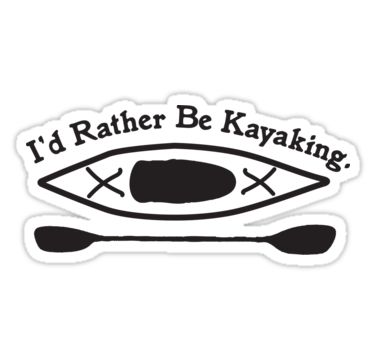 Kayak design illustration line drawing of kayak and paddle and text, I’d rather be kayaking. From Pen to Pixel Creative. • Also buy this artwork on stickers, apparel, phone cases, and more. Kayaking Pictures, Kayaking Quotes, Kayak Fishing Setup, Kayak Stickers, Kayak Fishing Diy, Kayak Decals, Kayaking Tips, Black And White Stickers, Kayak Camping