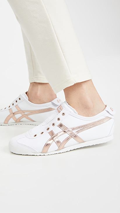 Onitsuka Tiger | SHOPBOP Tiger Mexico 66, Onitsuka Tiger Mexico 66, Mexico 66, Sneakers Looks, Onitsuka Tiger, On Sneakers, Dream Shoes, White Rose Gold, Slip On Sneakers