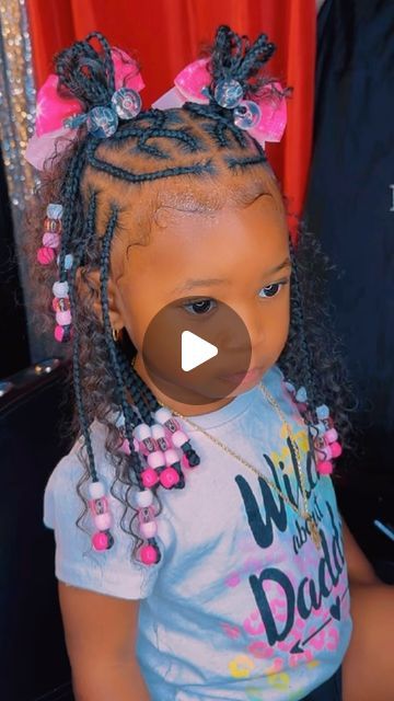 Kids Hairstylist ❤️ on Instagram: "Nyxx has been my bougie babe for a year as of today🤞🏽🔒 It’s also her 2nd bday, show my girl some love💕🥳🎉 •  •  •  • #hairgrowth #hairvideos #knotless #mediumknotless #explore #supportblackbusinesses #braidedhairstyles #braidinspiration #braidsformen #boybraids #naturalbraids #protectivehairstyles #hairinspo #texasbraiders #hairgrowth #trendingreels #fyp #hairloss #curlyhairstyles #naturalhairstyles #simplehairstyles #kidsbraids #easyhairstyles #hairstyles #hairtransformation #hairtutorial #childrenhairstyles #naturalhairdaily #toddlerhairstyles #hairgoals" Toddler Girl Hairstyles Black Braids, Kids Braided Hairstyles Natural Hair Without Beads, Bead Hairstyles For Kids, Lil Girls Braided Hairstyles, Lil Girl Braided Hairstyles, Hairstyles For 2 Year Girl Black, Girls Braids With Beads, Braid Hairstyles For Toddlers, Toddler Girl Braided Hairstyles Black