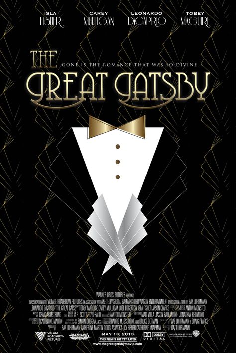 Great Gatsby poster Great Gatsby Poster, Gatsby Poster, Gatsby Event, Gatsby Movie, Play Poster, Creative Book Covers, Chic Art, Art Deco Home, Poster Artwork