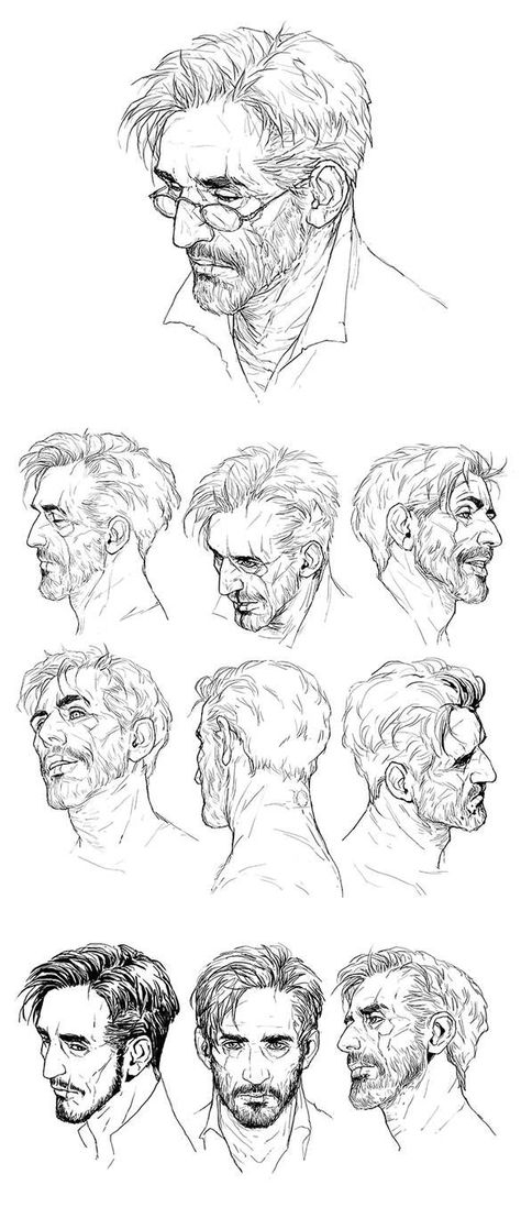 Drawing Reference Male Face, Reference Male Face, Drawing Reference Male, Male Face Drawing, Reference Male, Drawing Face Expressions, Comic Face, 얼굴 드로잉, Face Drawing Reference