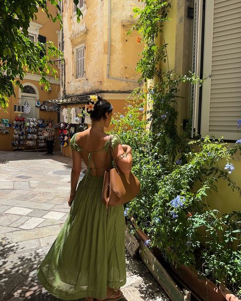 a day in the old town <3 @freepeople ad #freepeoplepartner #cottagecore #maxidress #backlessdress #pinterestinspired #pinterestaesthetic Ethereal Aesthetic, Creative Photoshoot Ideas, Fall Outfit Ideas, Spring Fits, Tumblr Outfits, July 16, European Summer, Vacation Outfits, Aesthetic Outfits