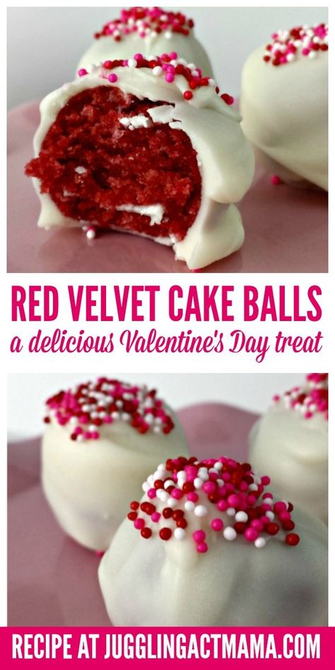 Red Velvet Cake Balls, Cake Pops Recipe, Cake Ball Recipes, Cake Shots, Valentines Recipes Desserts, New Year's Desserts, Cake Ball, Dessert Aux Fruits, Cake Pop Recipe