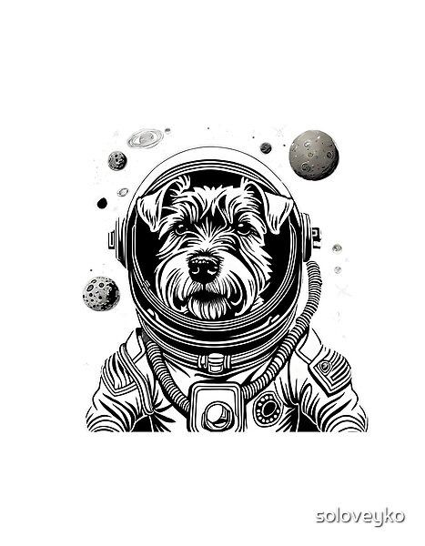 Terrier in astronaut suit Astronaut Suit, Science Poster, Old School, Stranger Things Fanart, Branding, Fan Art, Dogs, Animals, Quick Saves