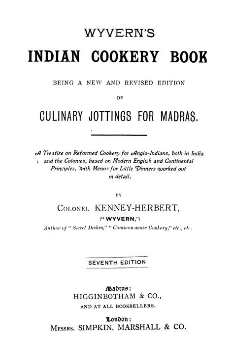 Indian Cookery Book : Colonel Kenney Herbert : Free Download, Borrow, and Streaming : Internet Archive Tamil Cooking, Indian Cookbook, Baking Book, Vintage Baking, Cookery Books, Home Economics, English Book, Old Recipes, Digital Library