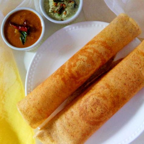 High Protein Lentil Dosa: Dal Dosa (No Rice Version)-Video Dal Dosa Recipe, Quinoa Wraps, Mysore Masala Dosa, Indian Crepe, Instant Dosa Recipe, Red Chutney, Lentil Rice, Indian Food Photography, Masala Dosa