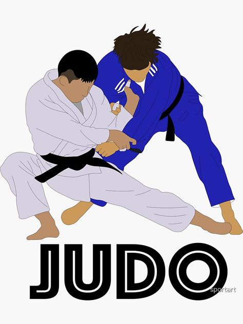 "Judo" Sticker for Sale by sportart | Redbubble Judo Logo, Judo Art, Judo Club, Classic Football Shirts, Ju Jitsu, Sport Poster, Judo, Kung Fu, Football Shirts