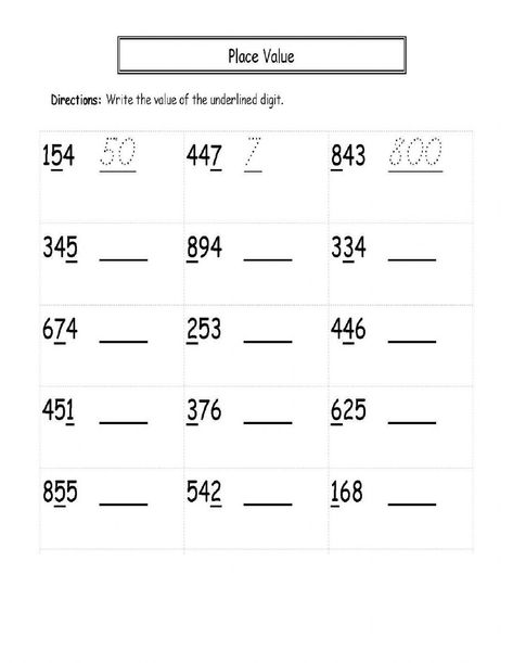 Place Value (Hundreds, Tens and Ones) worksheet Ones Tens Hundreds Chart, Rounding Worksheets, Place Value Chart, Place Value Worksheets, Z 800, Improve Reading Comprehension, Math Place Value, Algebra Worksheets, 2nd Grade Math Worksheets