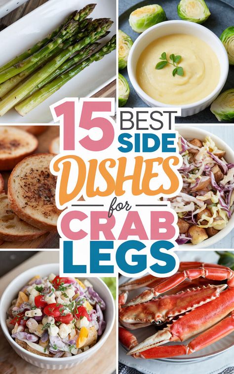 Discover the perfect pairings for your crab legs! 🦀🍴 #seafoodlover #crablegs #foodpairings Crab Leg Dinner Sides Meals, Side Dish For Crab Legs Dinners, Sides With Crab Legs Dinners, Grilled Crab Legs Recipes, What To Serve With Crab Legs Dinners, Crab Leg Sides, Crab Leg Dinner Sides, Sides For Crab Legs Dinners, Crab Leg Dinner