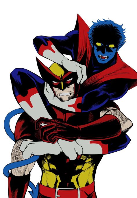 @y_ahyahyah on twitter Nightcrawler Art, Nightcrawler Marvel, Nightcrawler Comic, Nightcrawler Xmen, Deadpool Y Spiderman, X Men Evolution, Wolverine Hugh Jackman, Marvel Xmen, Logan Wolverine