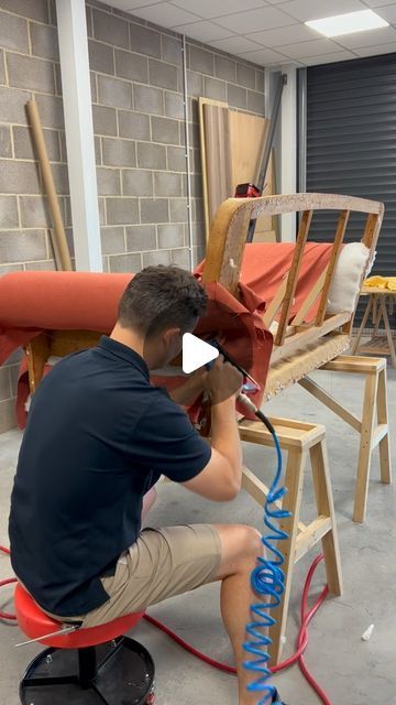 PERCE & WILLIAMS on Instagram: "Watch as I upholster the arm on this antique sofa 🛋️   Contact us with any enquiries you may have or visit www.perceandwilliams.co.uk for more.   #perceandwilliams #upholstery #furniture #furnituredesign #reupholstery #watchmework #atwork #interiors #interiordesign #antique #furniture  #designideas #handmadefurniture #handmadeuk #homeinterior #decor #sofa #bespokefurniture" Reapolstering Sofa Diy, Sofa Reupholstery, Sofa Makeover, Corner Sofa Design, Old Sofa, Upholstery Furniture, Window Covering, Antique Sofa, Diy Sofa