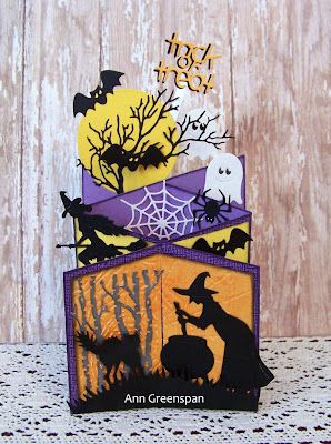 Halloween Pop Up Cards, Cascade Cards, Cascading Cards, Dimensional Cards, Halloween Cards Diy, Arte Pop Up, Cascading Card, Halloween Greeting Cards, Men Cards