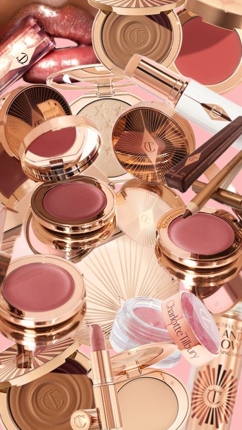 Charlotte Tilbury, glam, makeup, skincare, glow, glitter, shine, blush, lip, CT,vibes, love Charollete Tilbury, Charlotte Tilbury Makeup Looks, Charlotte Tilbury Aesthetic, Charlotte Tillbury, Charlotte Tilbury Makeup, Charlotte Tilbury, Aesthetic Wallpaper, Makeup, Beauty