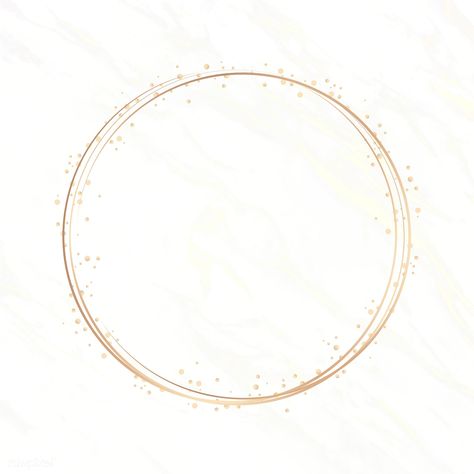 Gold circle frame on a white marble background vector | free image by rawpixel.com / Adj / marinemynt White Circle Background, White And Gold Background, Logo Rond, Pink And Purple Background, Gold Circle Frames, Pastel Pink Background, White Marble Background, Rose Gold Circle, Confetti Background