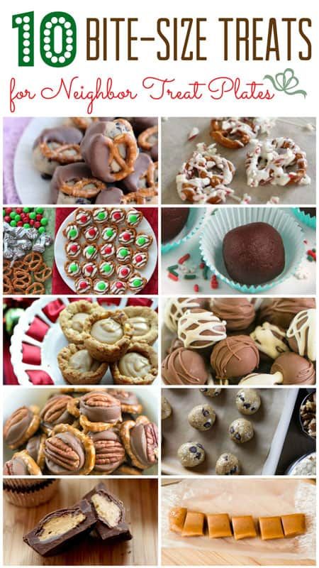 60 Treats for Christmas Neighbor Plates Treats For Christmas, Cupcake Diaries, Christmas Neighbor, Easy Christmas Treats, Bite Size Desserts, Candy Recipes Homemade, Christmas Candy Recipes, Christmas Food Desserts, Christmas Snacks