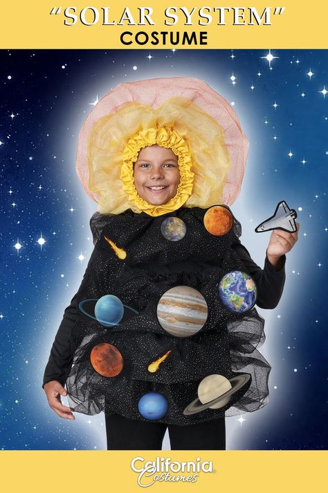 Solar System Costume, Eight Planets, Space Costumes, Round Dress, California Costumes, School Play, Our Solar System, Space Shuttle, Fancy Dress Costumes