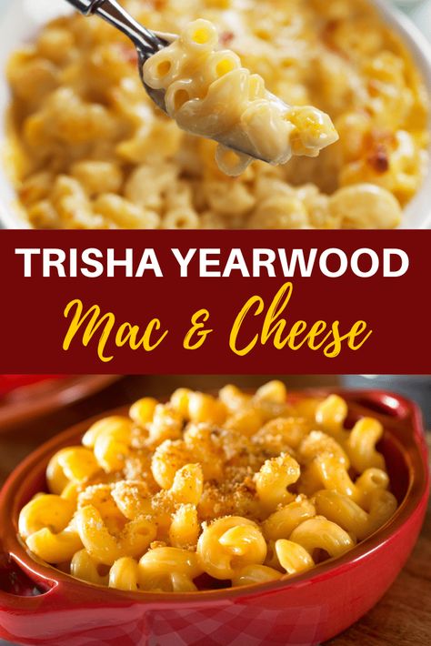 Trisha Yearwood Crockpot Mac and Cheese Recipe Crockpot Meals For Guests, Christmas Mac And Cheese Holidays, Trish Yearwood Mac And Cheese, Potluck Mac And Cheese, Trisha Yearwood Mac And Cheese, Trish Yearwood Recipes, Crockpot Macaroni And Cheese, Crockpot Mac And Cheese Recipe, Crock Pot Mac And Cheese