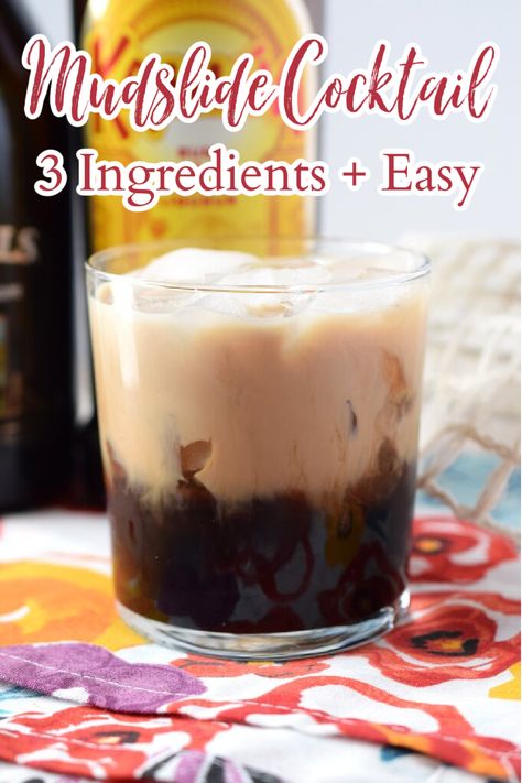 Snicker Licker Martini, Baileys Chocolate Liquor, Mudslide Recipe Alcohol, Mud Slide Drink Recipe, Mudslide Cocktail, Baileys And Vodka, Mudslide Drink, Baileys Recipes Drinks, Mudslide Recipe