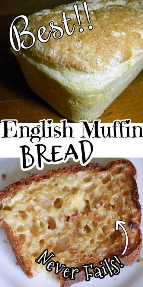 English Muffin Toasting Bread, Muffin Bread Recipe, English Muffin Bread Recipe, English Muffin Bread, Homemade English Muffins, Egg Bites Recipe, Bread Maker Recipes, Easy English, Muffin Bread