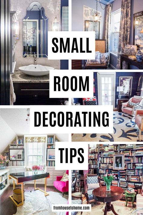 small room decorating tips Small Space Decorating Ideas, How To Make A Small Living Room Look Big, Making Small Rooms Look Bigger, How To Make A Small Room Look Larger, Narrow Room Ideas, Colors For Small Spaces, Make A Room Look Bigger, Small Room Look Bigger, Small Space Decorating