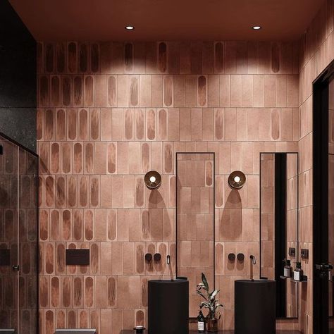 Fun Tile, Restroom Design, Sophisticated Bathroom, Architecture Bathroom, Washroom Design, Ceiling Design Bedroom, Bathroom Design Decor, Cabinetry Design, Toilet Design