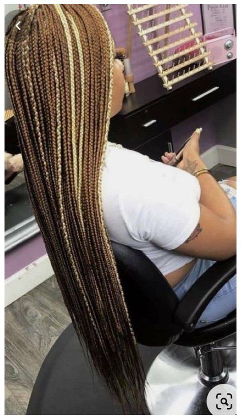 Brown Box Braids, Braids Blonde, Colored Box Braids, Unique Braids, Blonde Box Braids, Braid Wig, Colored Braids, Blonde Braids, Box Braids Hairstyles For Black Women