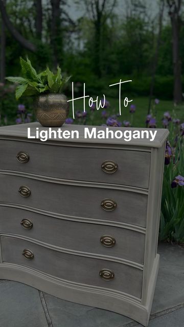 Bleaching Mahogany Furniture, Bleach Mahogany Wood, Laundry Bleach, Stain Over Paint, Paint Wash, Handyman Projects, Mahogany Furniture, Furniture Refinishing, Mahogany Wood