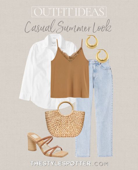 Jeans Work Outfit, Casual Outfit College, Summer Outfit Ideas 2023, Summer Outfits Date Night, Summer Outfits Date, Night Outfit Casual, Date Night Outfit Casual, Outfit Ideas Vacation, Lunch Outfit