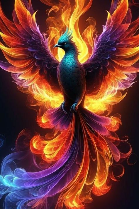 Real Phoenix Bird, Phoenix Bird Art, Word Tattoo Ideas, Phoenix Tattoo Feminine, Phoenix Wallpaper, Phoenix Artwork, Phoenix Images, Word Tattoo, Phoenix Art