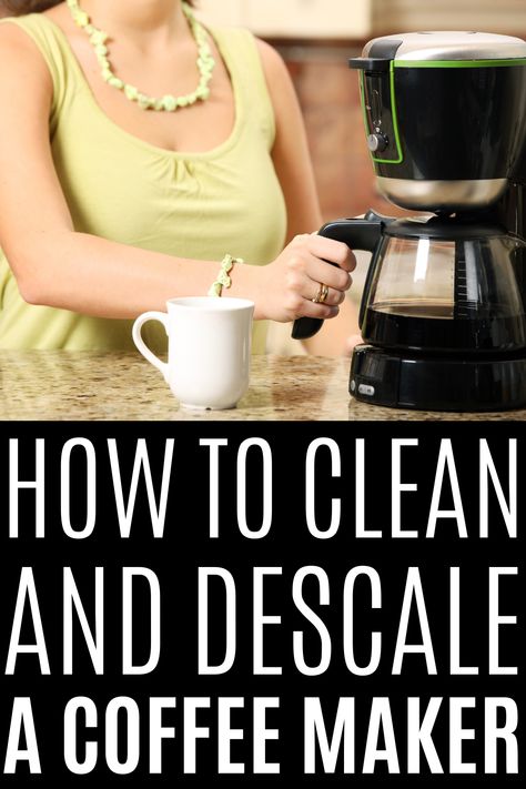 Learn how to clean and descale your coffee maker with vinegar and other household items. Keep your coffee tasting fresh with these easy cleaning tips. Coffee Pot Cleaning, Denture Cleaner, Clean Coffee, Coffee Maker Cleaning, Mr Coffee, Vinegar And Water, Household Cleaning Tips, Coffee Tasting, Diy Coffee