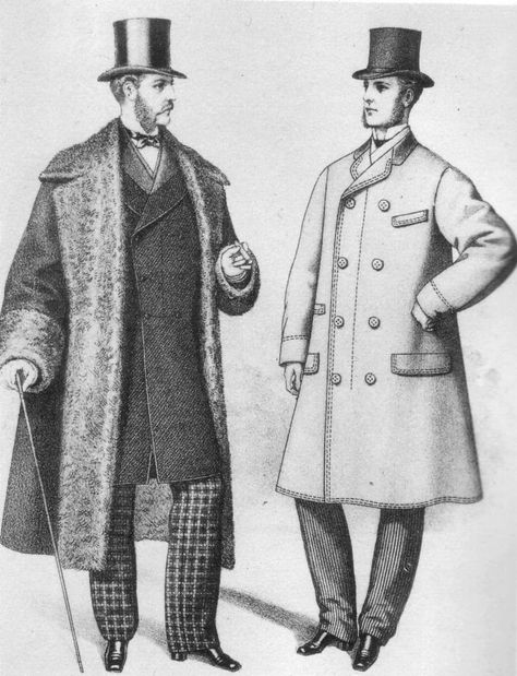 Victorian Mens Fashion, Victorian Men, Victorian Gentleman, Victorian Man, Mens Fashion Coat, Chesterfield Coat, Romantic Period, Fashion Tips For Men, 19th Century Fashion