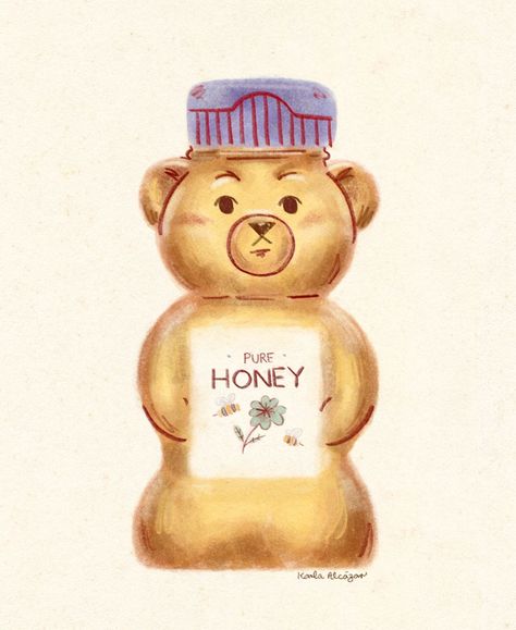 I really like those honey bear bottles. Wish they were made out glass though. Hope you have a sweet week 🍯🐝✨#bear #bearbottle #doodle #procreate #illustration #monday #honey #ilustraciondigital #digitaldrawing Honey Bear Bottle, Doodle Procreate, Honey Illustration, Procreate Illustration, Honey Bear, March 4, Bear Cartoon, Making Out, Food To Make