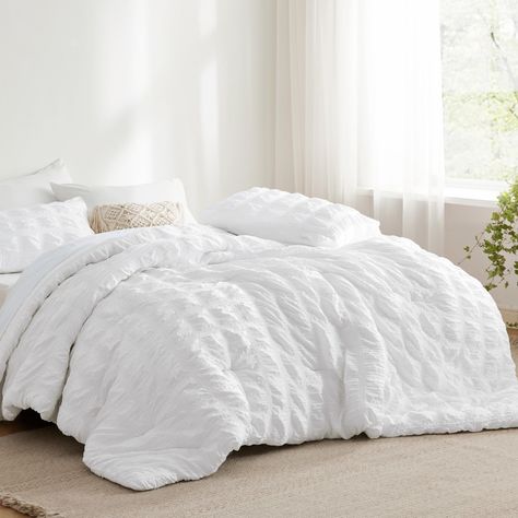 PRICES MAY VARY. Elegant Home Decor: This king size comforter set combines the exquisite seersucker craft with a plaid pattern, bringing a touch of sophisticated style to any sleeping space. Give the gift of elegant coziness to your loved ones, whether it’s for Mother’s Day, Women's Day, Christmas, or just to show you care. Cloud-like Warmth: Featuring Bedsure's thoroughly tested microfiber filling blend, this bedding comforter set maintains the perfect balance between weight and warmth, creatin Seersucker Bedding, Full Size Comforter Sets, Full Size Comforter, Queen Size Comforter Sets, King Size Comforter Sets, Down Alternative Comforter, Queen Size Comforter, King Size Comforters, Twin Comforter Sets