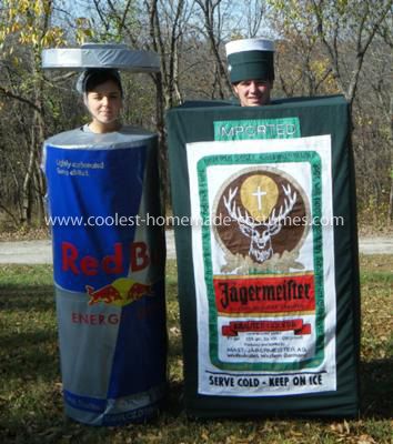 Jager ♡ Red Bull Red Bull Costume, Bull Costume, Jager Bomb, Sharpie Paint Pens, Couple Costume, Homemade Costumes, Halloween Store, Couples Costumes, Paint Pens