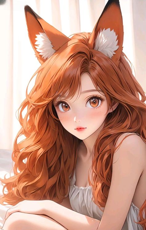 Anime Fox Female, Kemonomimi Pfp, Usagi Rabbit, Female Fox, Female Ocs, Kitsune Fox, Random Character, Spice And Wolf, Neko Cat